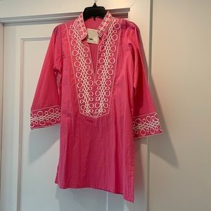 Embroidered tunic top